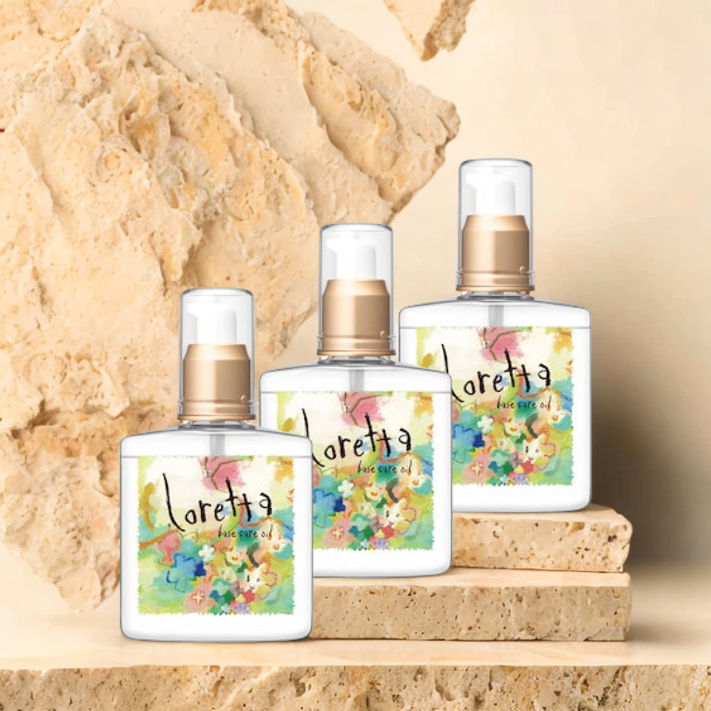 ロレッタ ベースケアオイル 120mL×3個セット [ローズの香り ヘアケア ヘアオイル 洗い流さないトリートメント アウトバストリートメント]