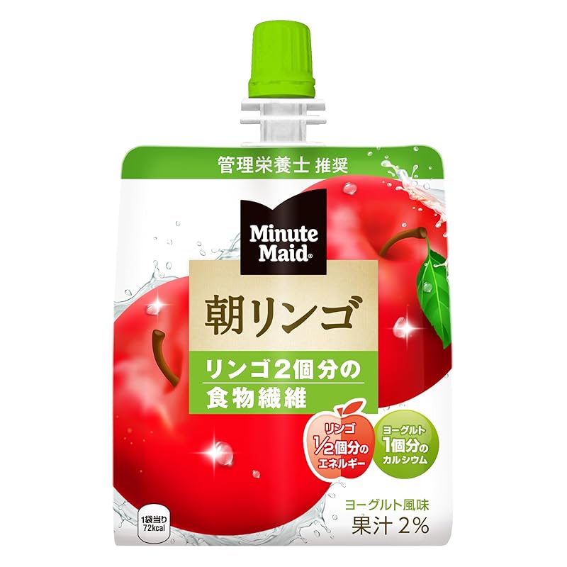 コカ・コーラ ミニッツ メイド 朝リンゴ ゼリー 180gパウチ×24個