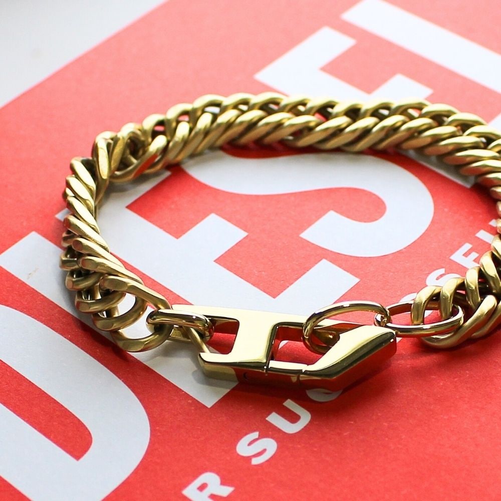 ディーゼル チェーンブレスレット メンズ レディース ブランド ゴールド ブレスレット ユニセックス シンプル おしゃれ プレゼント ギフト 女性 男性 誕生日プレゼント 彼氏 彼女 結婚記念日 贈り 9,288円