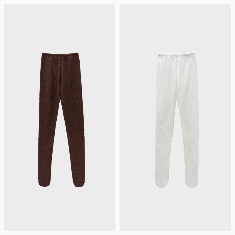 【LOW CLASSIC】26SS LACE LEGGINGS : 2COLORS