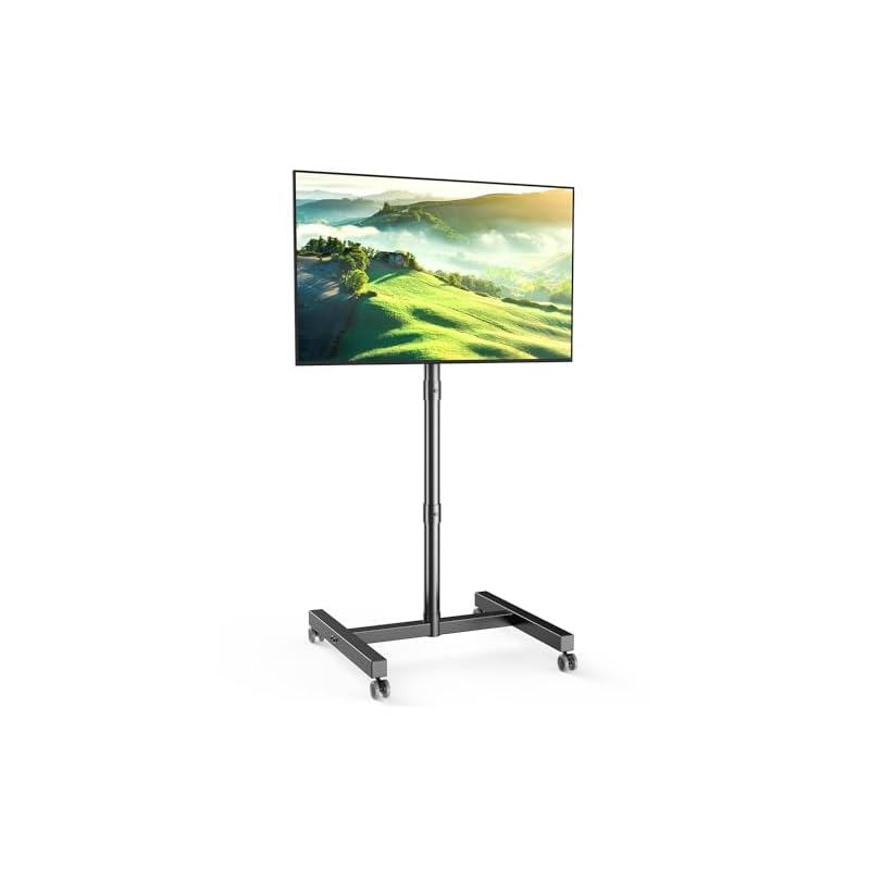 【国内即発】FORGING MOUNT テレビスタンド 移動式モニタースタンド 23-60インチ液晶テレビに対応 ハイタイプ キャスター付き 高さ調整可能 耐荷重40kg VESA最大400mmx40