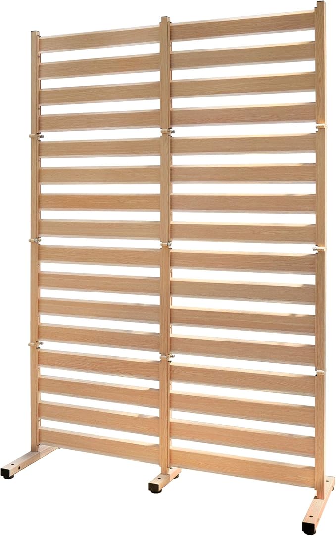 オレフェンス アルミ たためる フェンス 幅120×高さ180 (木目調 ナチュラルブラウン) 目隠し ラティス DIY OF-1218NB