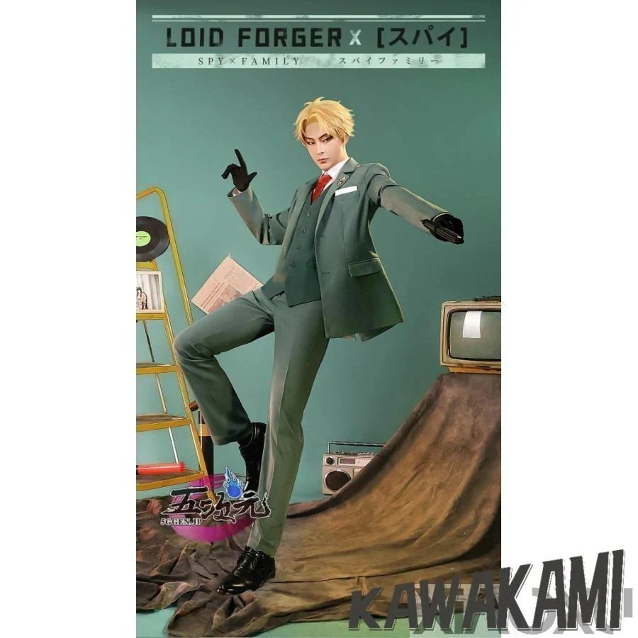 三分妄想　 ロイド・フォージャー 黄昏 たそがれ　コスプレ衣装　 いしょう ウィッグ　1412