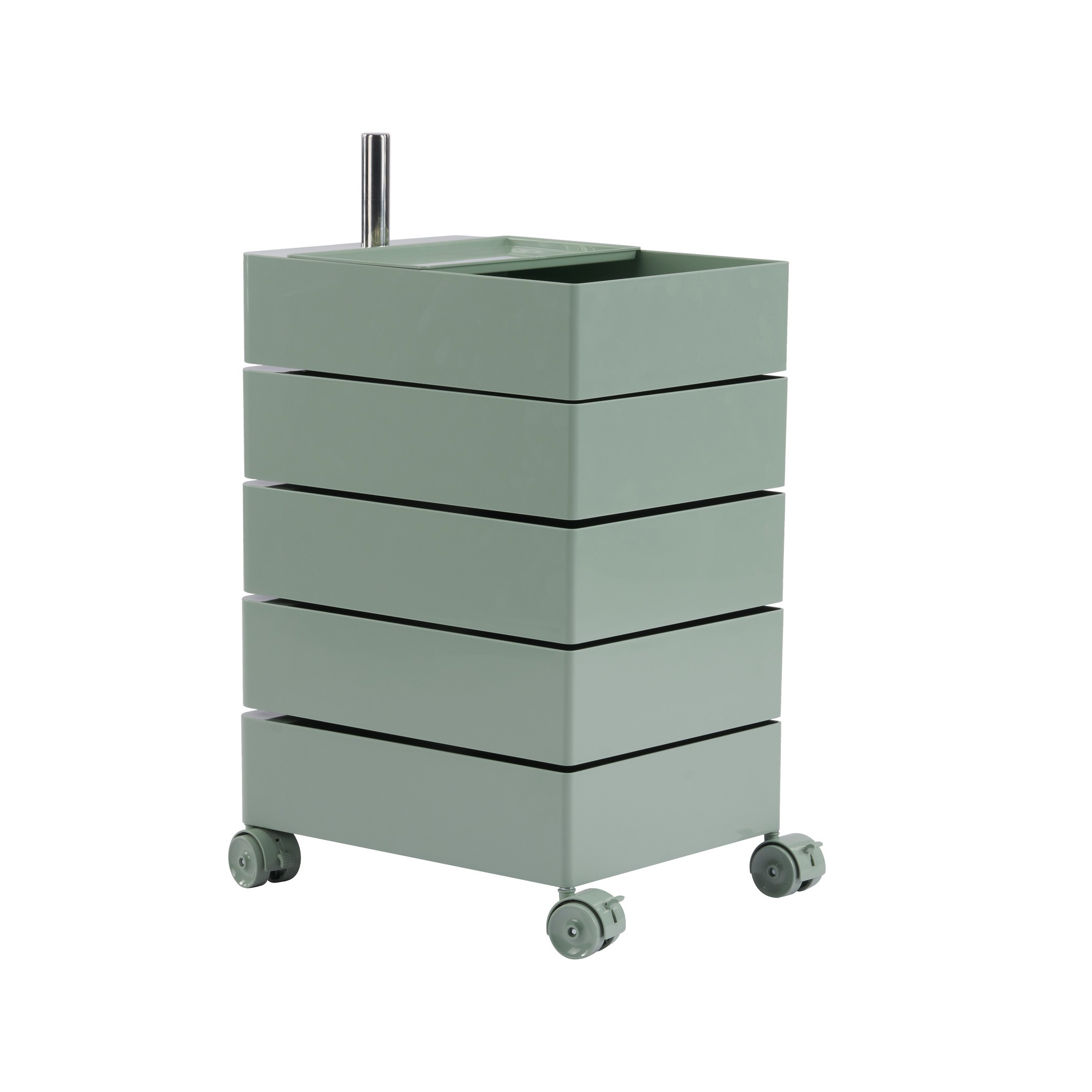 197【フォググリーン・ 5段】ワゴン キャスター付き ブレーキ付き おしゃれ トレイ キッチンワゴン 回転式 収納 ベビーワゴン キッチン収納 ラック サイドワゴン キッチン ドレッサー キッチンス