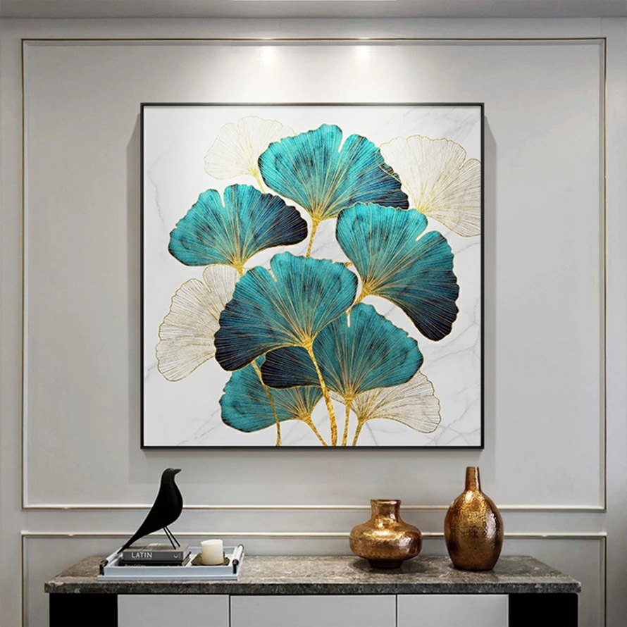 絵画 インテリア 絵 植物 ナチュラルライン 人気4040cm 正方形 現代絵画 壁掛け 壁絵 おしゃれ インテリアアート 玄関 リビング アートパネル リビング プレゼント モダン アートフレーム ホーム 生活