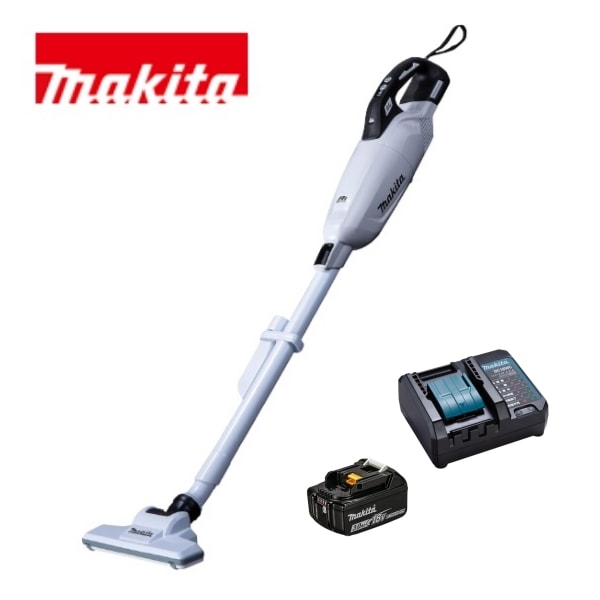 当店だけ！バッテリー充電器も1年保証! マキタ コードレス掃除機 18V カプセル式 白 CL284FDZW + バッテリー BL1830B + コンパクト充電器DC18WC 充電式 クリーナー 27,706円
