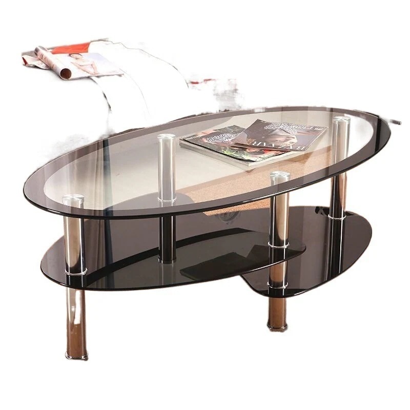 メガ割 テーブル センターテーブル ローテーブル 魚形 ガラス 楕円 リビング 感 シンプル モダン コーヒーテーブル 強化ガラス 収納 一人暮らし 新生活3