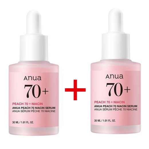 【リニューアル】 【話題のトーンアップセラム】 桃70ナイアシンセラム 30ml + 30ml