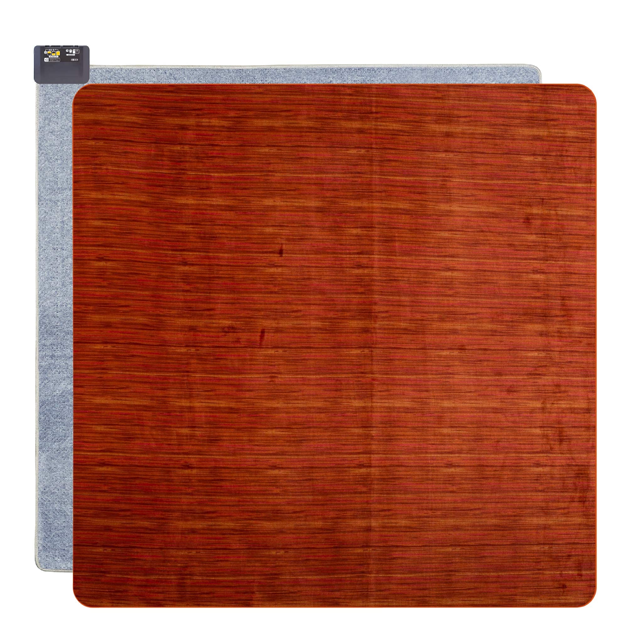 広電(KODEN) 電気カーペット ホットカーペット 洗えるカバー付 176×176cm 2畳 消臭 小さく畳める 省エネ 8hOFF 暖房面切換 スライド温度調節 VWU201HS-DFM