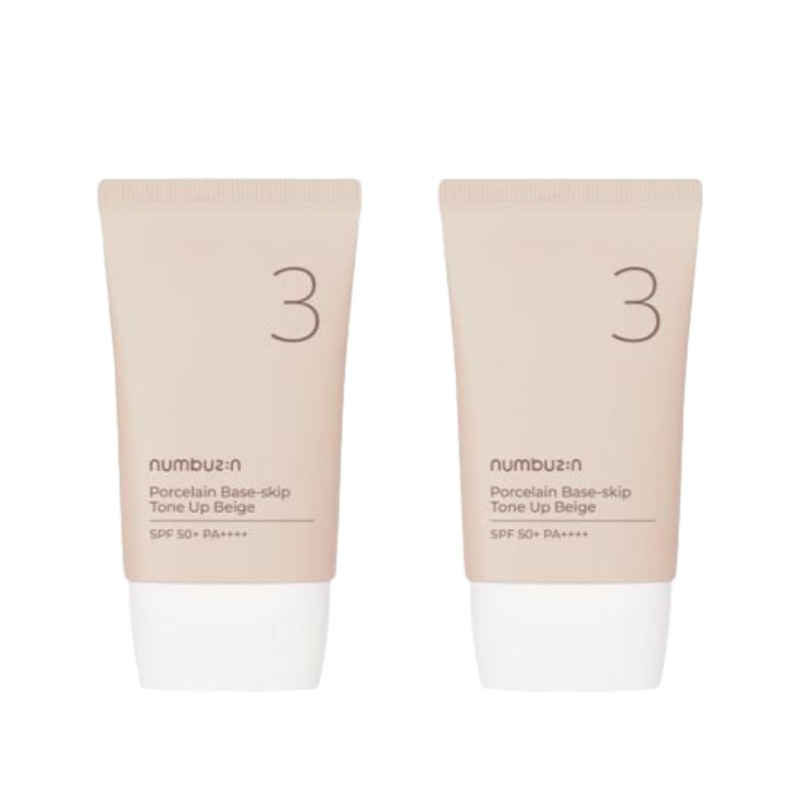 3番 陶磁器結 ファデスキップ トーンアップベージュ SPF50 + PA +++ 35ml + 35ml デュオ企画