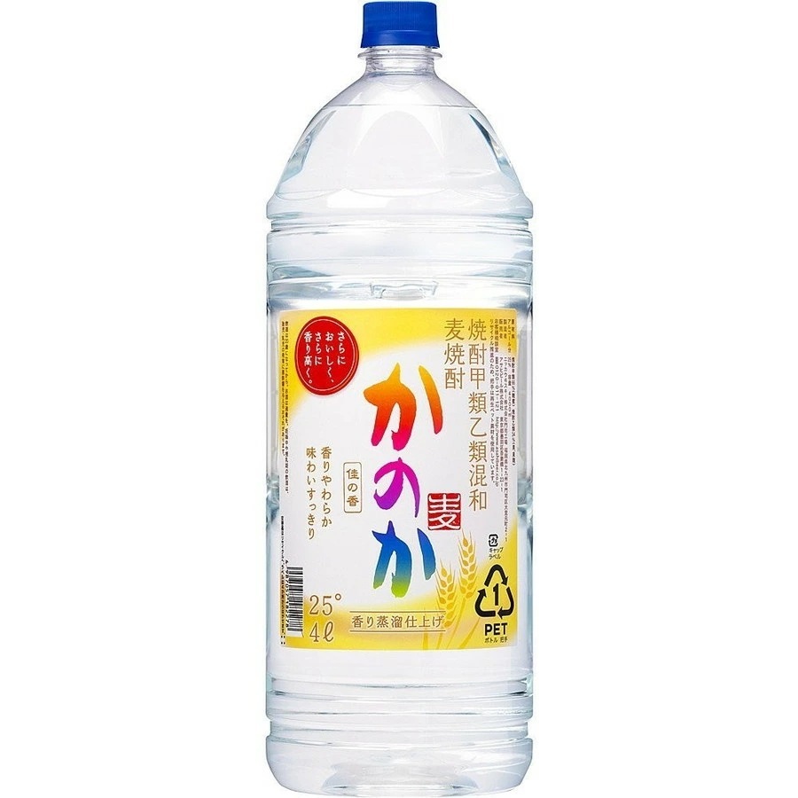 【送料無料】アサヒ 甲乙混和麦焼酎 かのか 麦 4L2本【北海道沖縄県東北四国九州地方は必ず送料がかかります】