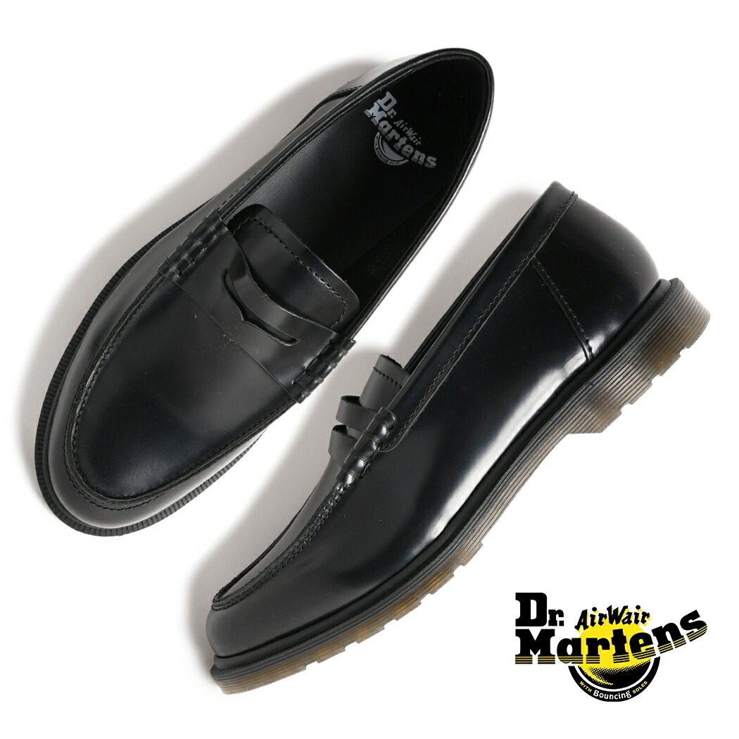 Dr.Martens ドクターマーチン MAYFARE メイフェア ペニー ローファー 革靴 LOAFER BLACK ( コインローファー レザー ドレスシューズ メンズ レディース 4250300