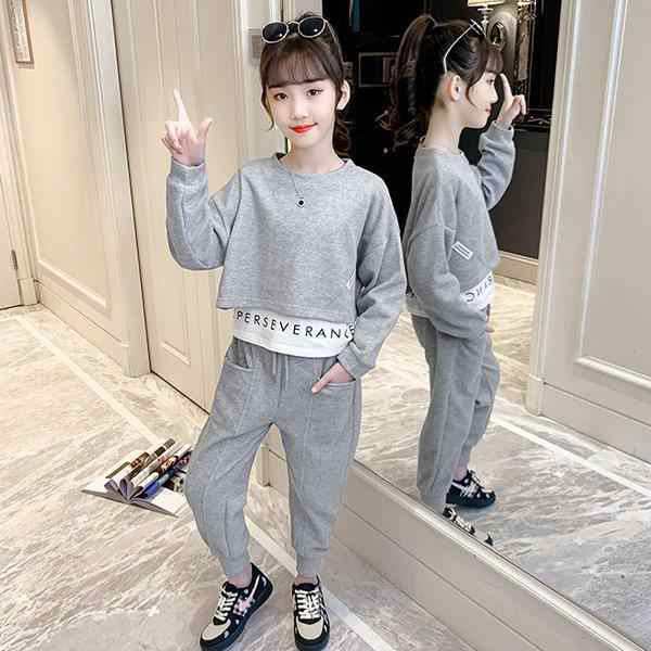 ジャージ キッズ 女子 上下 長袖 春秋 子供服 セットアップ トップス Tシャツ ロングパンツ 長ズボン ジュニア スポーツウェア 韓国子供