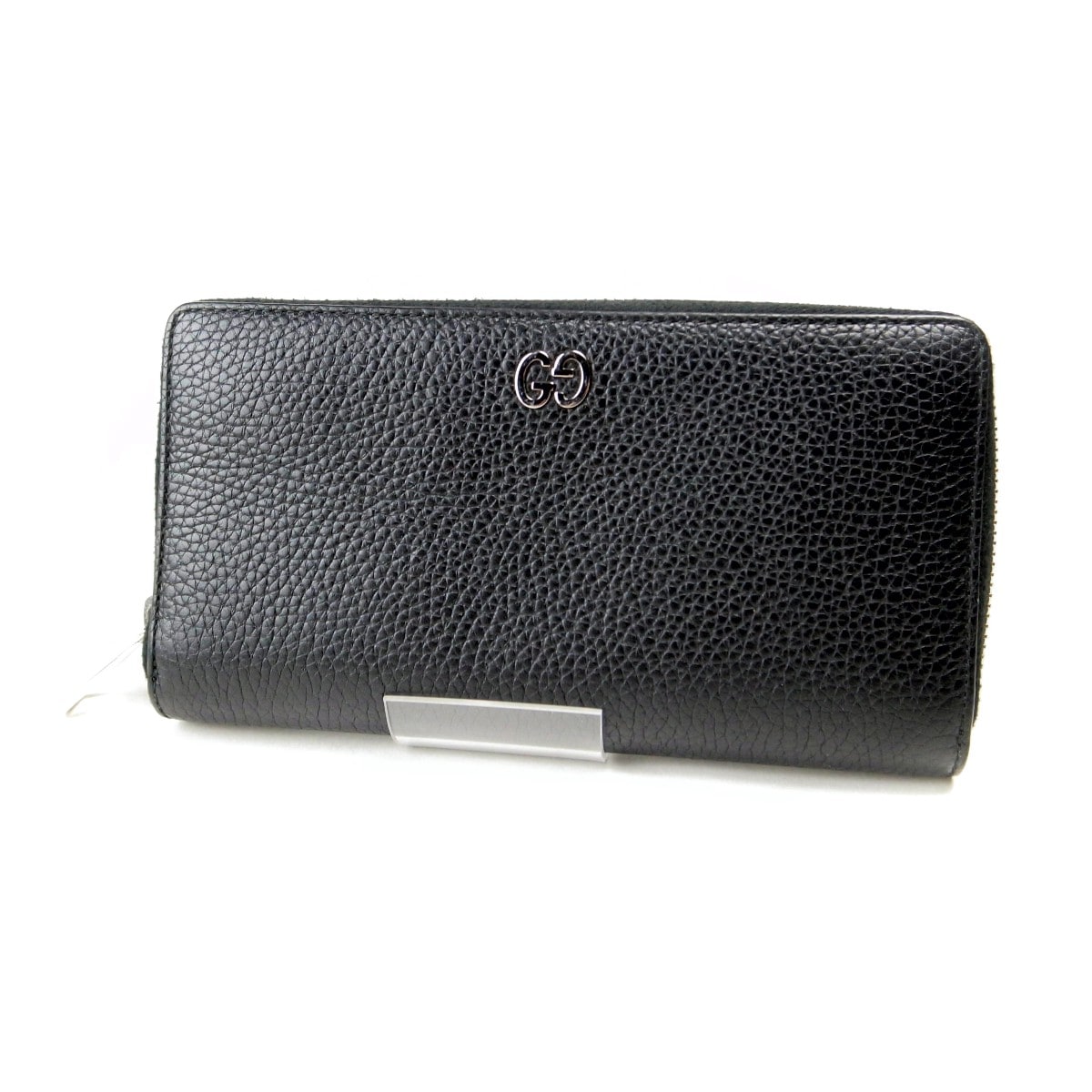 ラウンドファスナー長財布小銭入れ付 473928 メンズ 黒 質屋出品