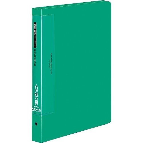 （まとめ買い）クリヤーブック ウェーブカット 替紙式 A4縦 25ポケット 緑 ラ-T730G [x3]