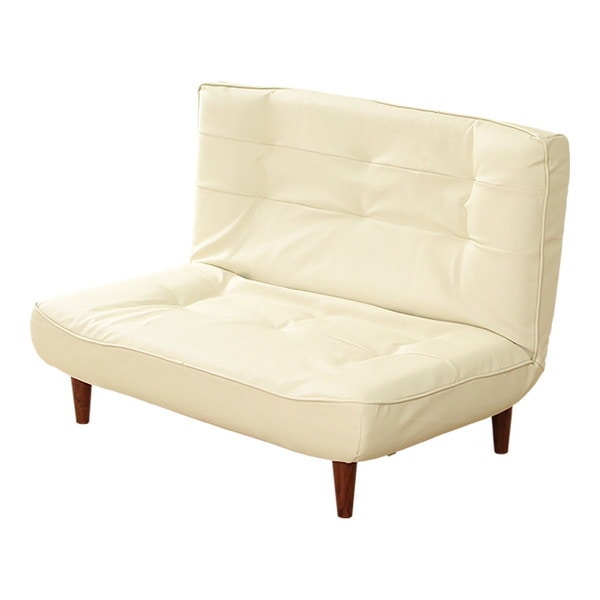 ホームテイスト SH-07-CMY2P 2人掛ハイバックソファ(PVCレザー) Comfy-コンフィ- アイボリー メーカー直送