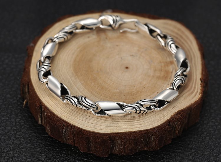 デザインレトロタイシルバートレンドジュエリーs925スターリングシルバー