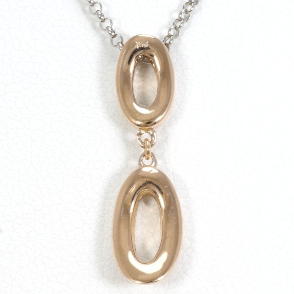 K18 18金 WG ホワイトゴールドPG ネックレス 約44cm ジュエリー 中古