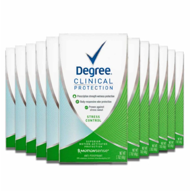 Degree Clinical Protection, Stress Control Deodorant - 1.7 Oz - 12 Pack