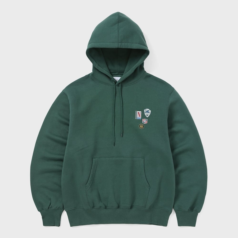 ディス・イズ・ネヴァー・ザット・ピンズ・フーディーダークグリーン