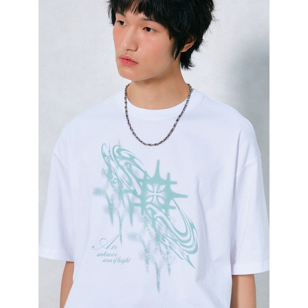 学会アットモストエリア半袖Tシャツホワイト