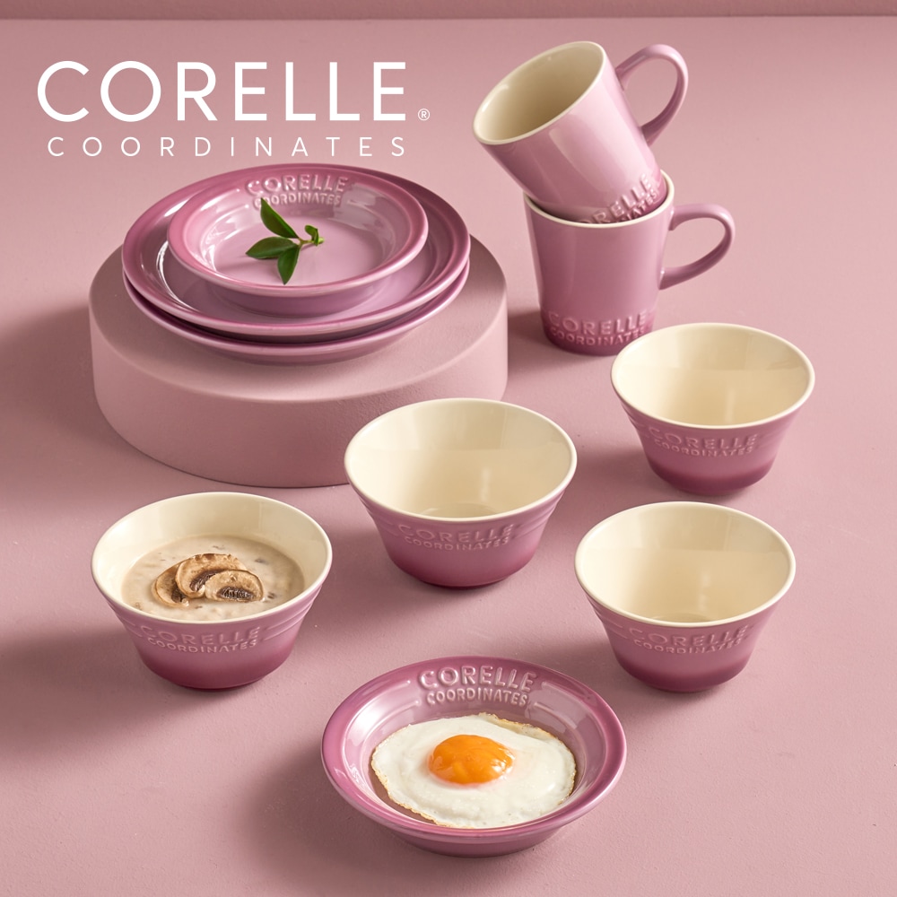 ブリーズストーン ディナーウェア 10ピース 食器洗い機対応 オーブン対応 パープル