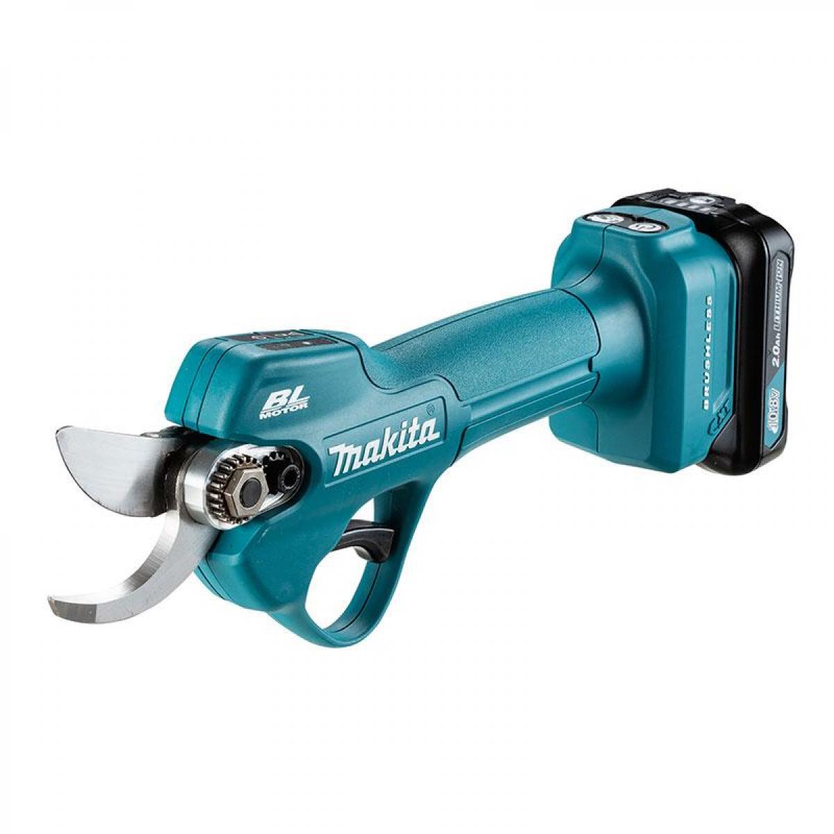 マキタ(makita) 10.8V 充電式せん定ハサミ UP100DSAX　バッテリBL1020B×2本・充電器DC10SA・ ケース付剪定ばさみ 軽量 最大切断径Φ25m