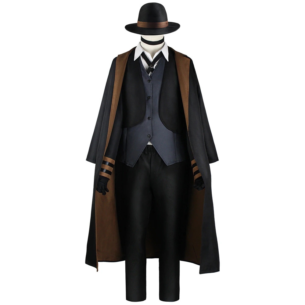 文豪ストレイドッグス 風 中原中也 制服 コスプレ衣装 ウィッグ 変装 仮装 コスチューム