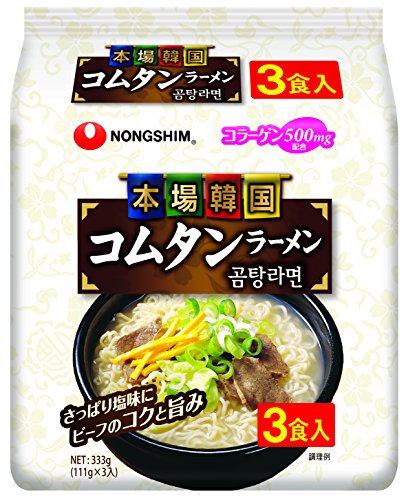 辛 農心 本場韓国コムタンラーメン 111g 3食×12個