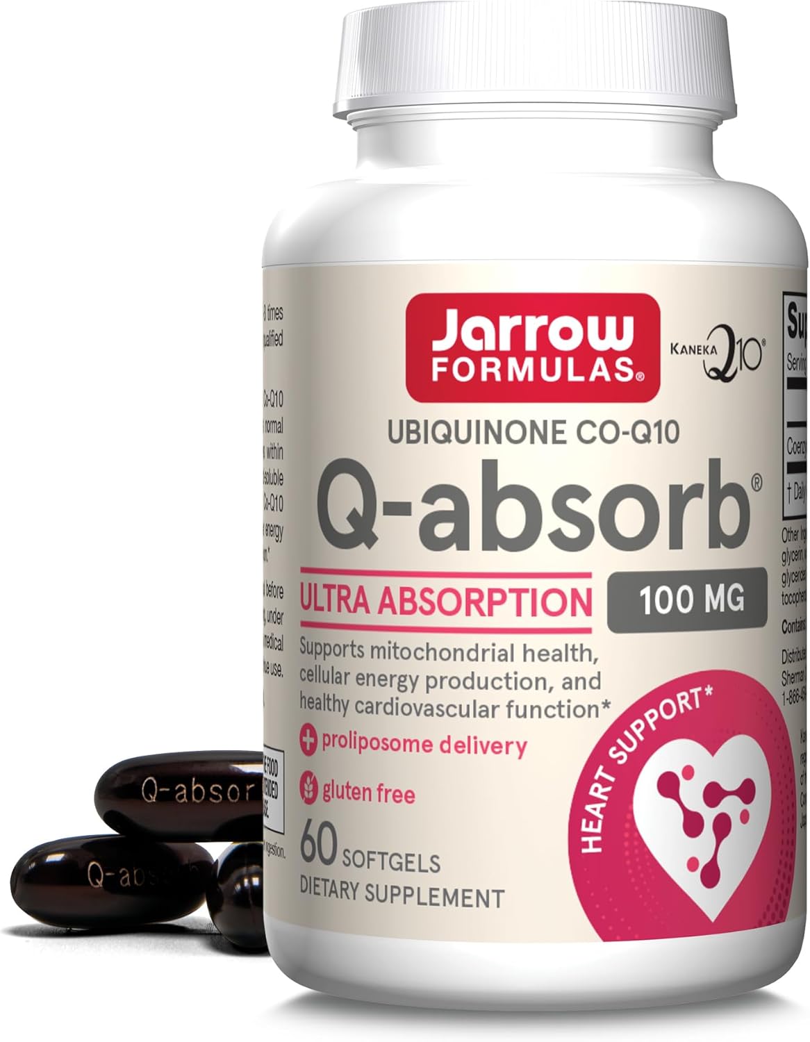 Jarrow ジャローQ-absorb 100 MG 60錠 ソフトゲル