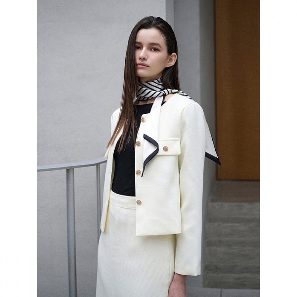 (アイサベイ) IB ツイードセットアップロングスリーブジャケット (VIJAB7101)