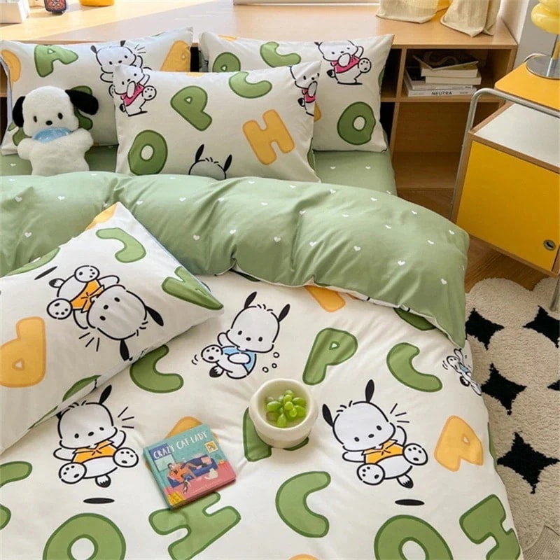 パチャドッグ 掛け布団カバー 3点セット フルコットン寝具 4点セット 犬シーツが怖い 女の子