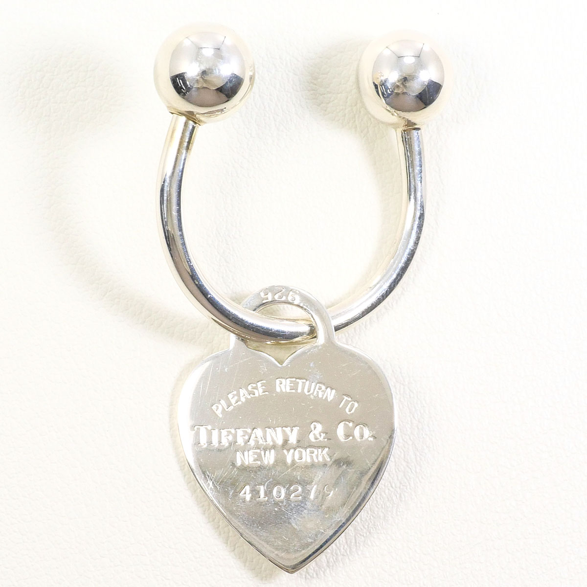 ティファニー リターントゥ ハートキー キーリング シルバー 総重量約10.1g 中古