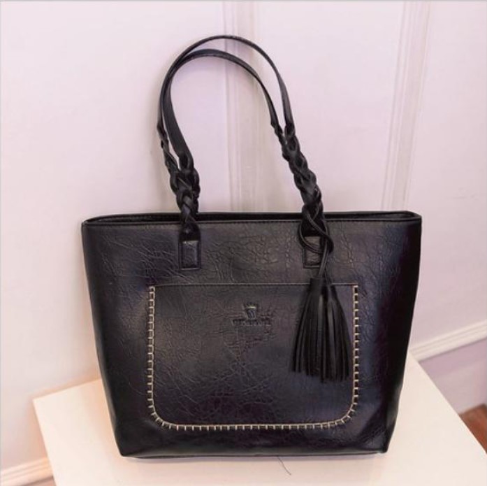 トートバッグ　【 ブラック 】大容量　A4サイズ対応　通勤通学　ビジネス