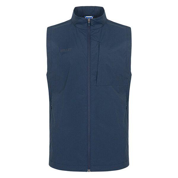 チョッキ男性ベスト穴あき背中軽量ストレッチアウトドア夏登山服