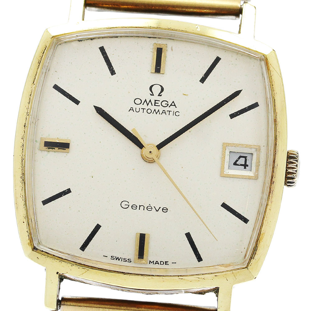 オメガ OMEGA 162.010 ジュネーブ Cal.565 デイト スクエア 自動巻き メンズ _933709【中古】