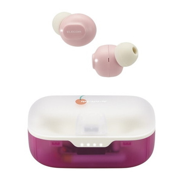 LBT-TWS16CSPN イチゴ [ワイヤレスイヤホン (Bluetooth 5.3 低遅延 タッチセンサー 超小型 AAC対応 密閉型 Type‐C充電)] メーカー直送
