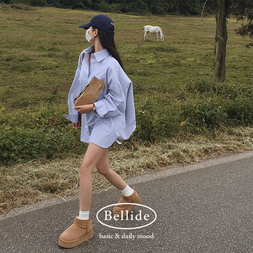 [MADE] オックスフォードストライプシャツ bs1154