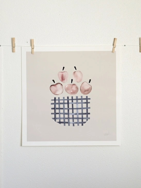 【スーパーSALE限定プライス】SILKE BONDE RED APPLES POSTER