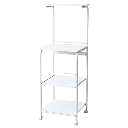 色：ホワイト サイズ：高さ141 [山善] レンジラック 幅48*奥行41*高さ141cm スライド 8,316円