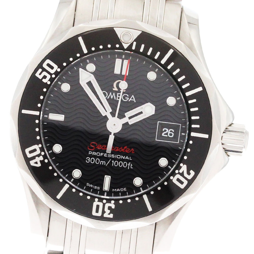 オメガ OMEGA 212.30.28.61.01.001 シーマスター300 デイト クォーツ レディース 保証書付き_877557【中古】