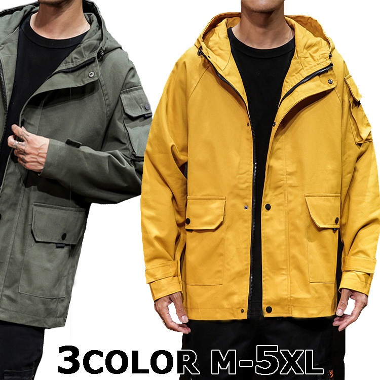 綿100％ ラグランスリーブ ジャケット メンズ アウター シンプル ブルゾン ビッグサイズ オーバ