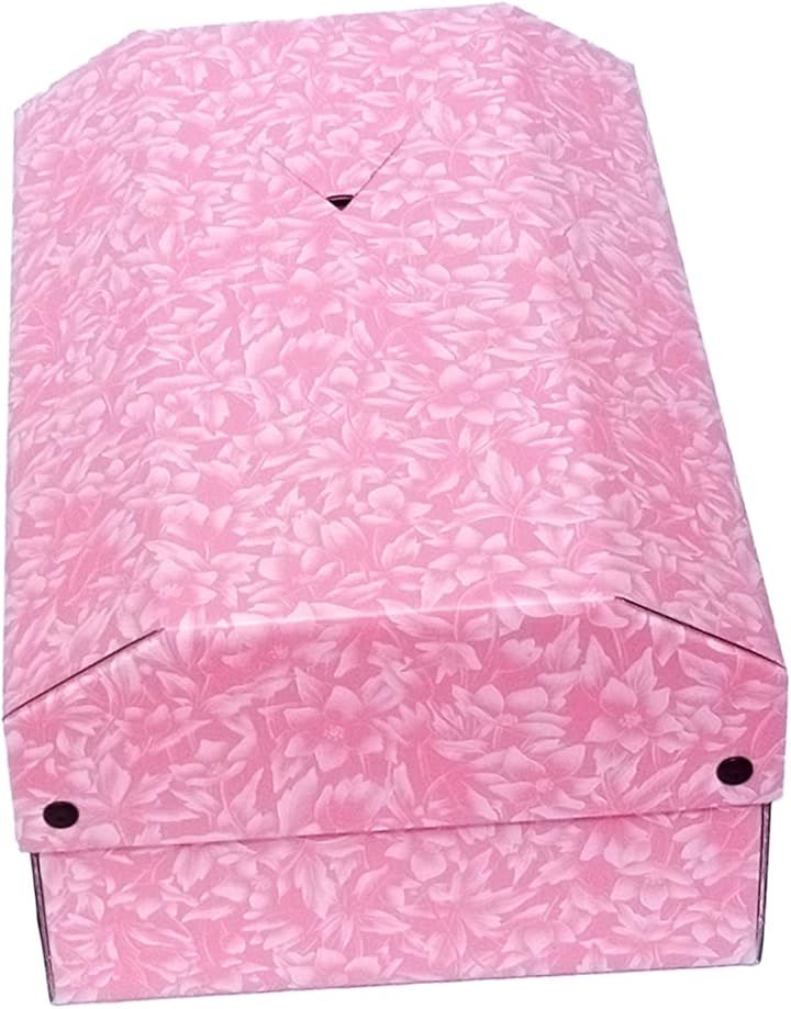 ペット 棺 そらの箱舟 はこぶね 日本製ならではの安心と送り出す人の心に寄り添う形 段ボール 保管 運搬 棺桶(ピンク, L)