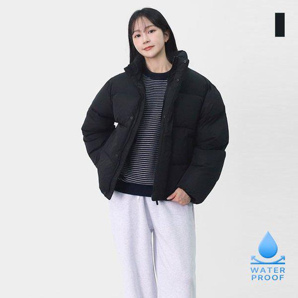 女性ミニマルオーバーフィットウェロンウォームアップパファショートパディングSHZ008