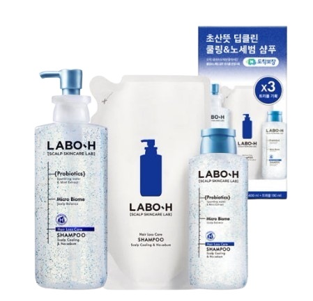 夏 クールシャンプー 脂性脱毛 大容量頭皮スケーリング 400ml&400ml レフィル&180ml