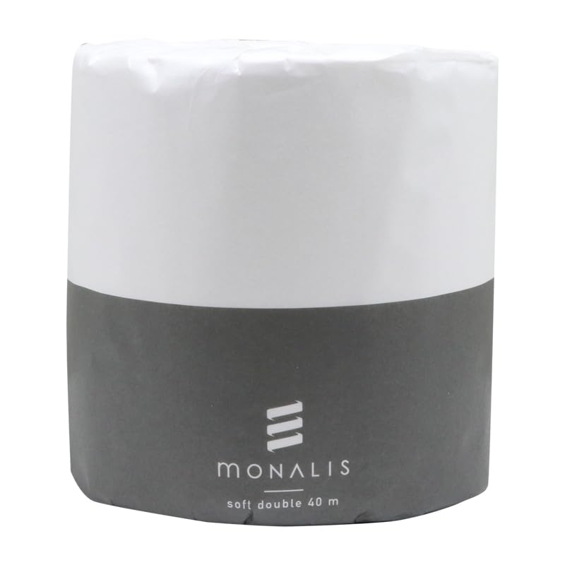 モナリス トイレットペーパー1ロール40mダブル　業務用/ホテル仕様/再生紙/イトマン(10080008)