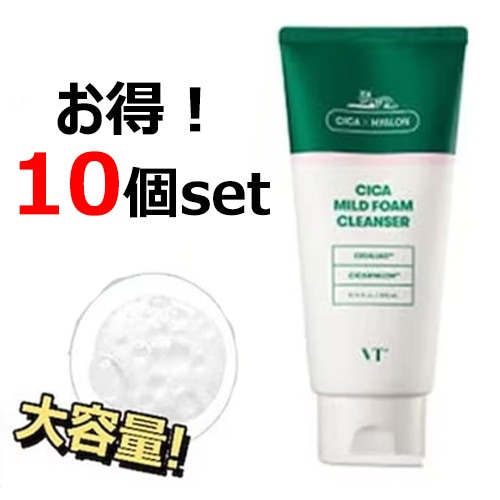 １０個セット/合わせ3000mlセットお得大容量シカマイルドフォームクレンザー VT