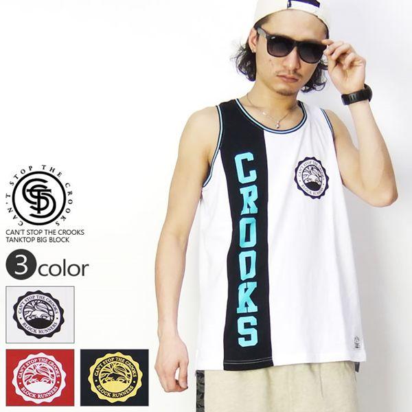 CROOKS＆CASTLES クルックスアンドキャッスルズ タンクトップ メンズ B系 ストリート ブランド BIG BLOCK