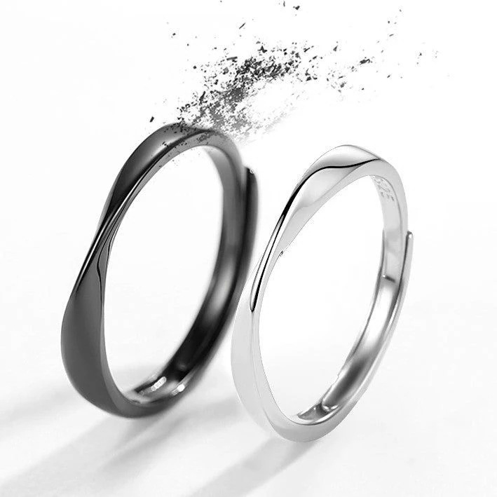 ペアリング フリーサイズ ペアルック カップル お揃い つけっぱなし ペア リング 指輪 シルバー 2個セット 【NSPR23】