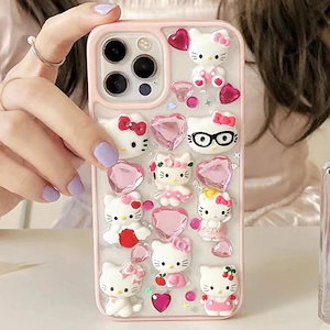 iphone15ケース 日韓 Hello Kitty iphone ケース iphone14ケース iphone14Proケース iphone13ケース iphone12ケースiphone11ケース